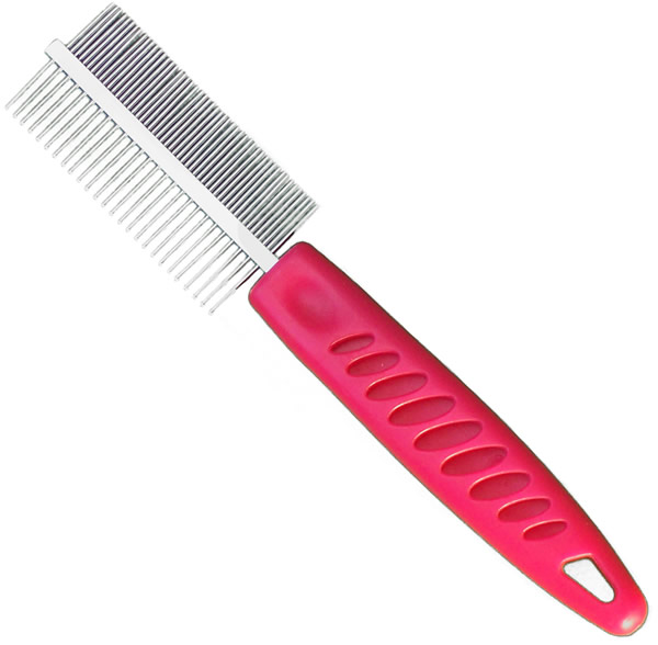  Double Sided Cat Comb � cat grooming comb to comb cats of  varying coat types from coarse, long or knotted hair to short or fine fur
